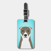 Pit Bull Gepäcksmarken Gepäckanhänger (Vorderseite vertikal)