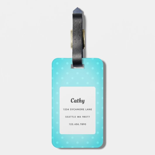 Pit Bull Gepäcksmarken Gepäckanhänger (Rückseite vertikal)