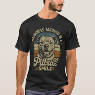 Pit Bull, Glück auf Maß geschneidert in einem Pitb T-Shirt