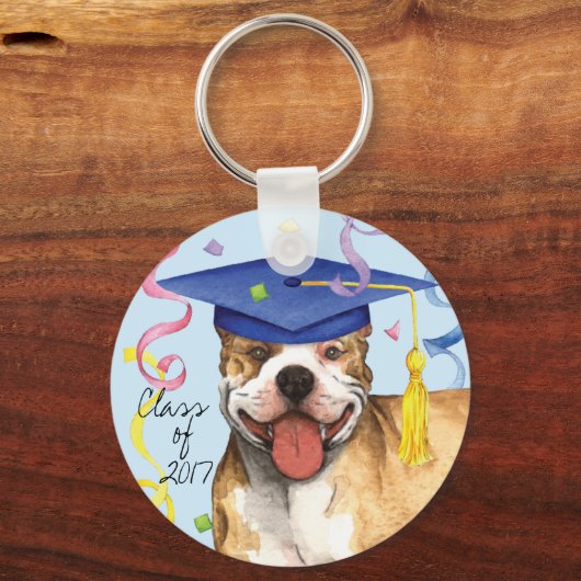 Pit Bull Graduate Schlüsselanhänger (Vorderseite)