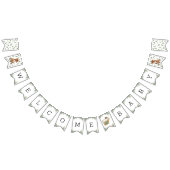 Pit Bull Greenery Baby Shower Puppy Banner (Alle)