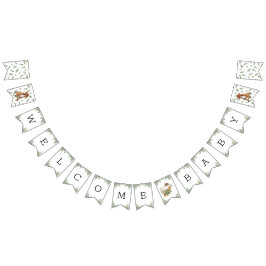 Pit Bull Greenery Baby Shower Puppy Banner