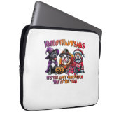 Pit Bull Halloween Erntedank Weihnachtsklassiker Laptopschutzhülle (Vorne Rechts)