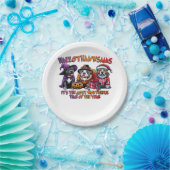 Pit Bull Halloween Erntedank Weihnachtsklassiker Pappteller (Party)