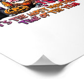 Pit Bull Halloween Erntedank Weihnachtsklassiker Poster (Ecke)