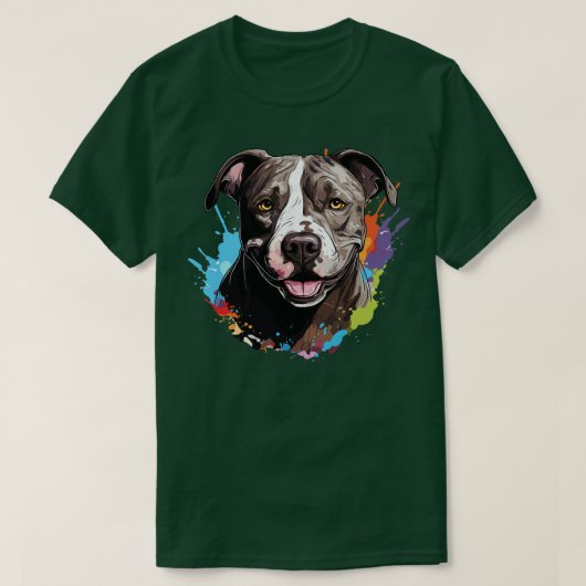 Pit Bull Head T-Shirt (Design vorne)