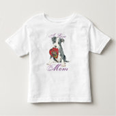 Pit Bull Heart Mama Kleinkind T-shirt (Vorderseite)