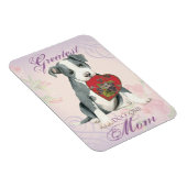 Pit Bull Heart Mama Magnet (Rechte Seite)