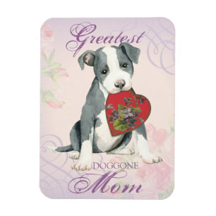 Pit Bull Heart Mama Magnet