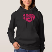Pit Bull Heart Pitbulls Pink Transparenter Amerika Hoodie (Vorderseite)