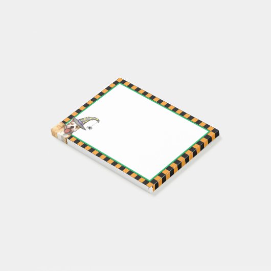 Pit Bull Hexe Post-it Klebezettel (angewinkelt)