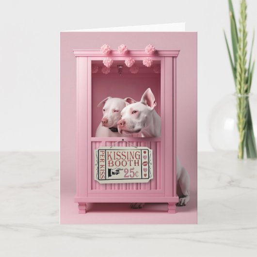 Pit Bull Hogs Kissing Booth Karte (Vorderseite)