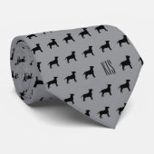 Pit Bull Hogs Muster Mit Monogramm Veterinary Krawatte (Gerollt)