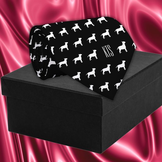 Pit Bull Hogs Muster Mit Monogramm Veterinary Krawatte