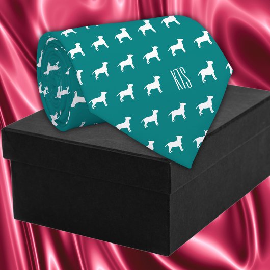 Pit Bull Hogs Muster Mit Monogramm Veterinary Krawatte