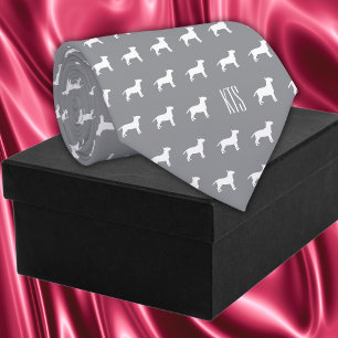 Pit Bull Hogs Muster Mit Monogramm Veterinary Krawatte