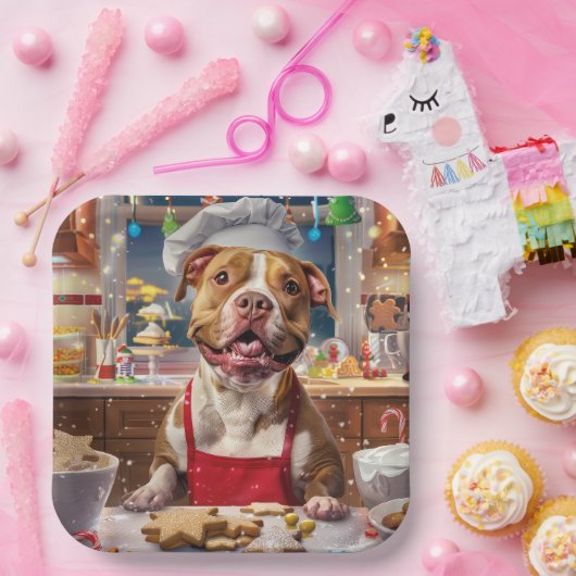 Pit Bull Holiday Baking: Festliche Weihnachten Pappteller (Party)