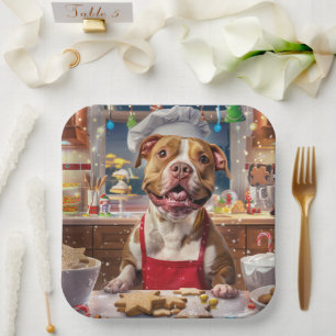 Pit Bull Holiday Baking: Festliche Weihnachten Pappteller