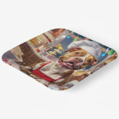 Pit Bull Holiday Baking: Festliche Weihnachten Pappteller (Gewinkelt)