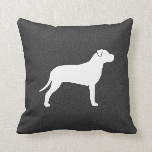 Pit Bull Hund Silhouette Kissen