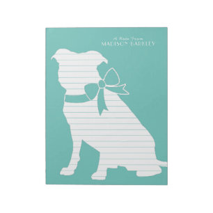 Pit Bull Hund Welpe Pitbull Notizblock