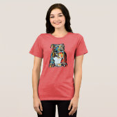 Pit Bull in Farben Tri-Blend Shirt (Vorderseite voll)