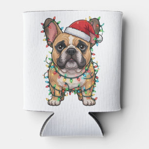 Pit Bull in Weihnachtslichtern Hunde Liebhaber Dosenkühler