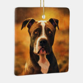 Pit Bull Keramikornament (Rechts)