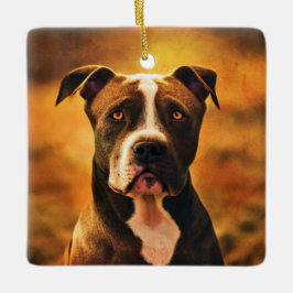 Pit Bull Keramikornament