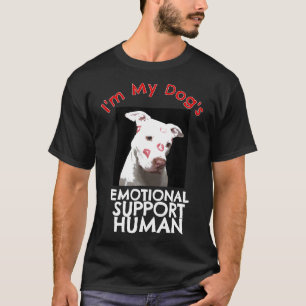 Pit Bull Kisses Dog emotionale Unterstützung mensc T-Shirt