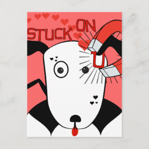 Pit Bull Liebe  Petey der Bull Terrier... Postkarte