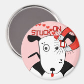 Pit Bull Liebe Petey die Bull Terrier.. Magnet (Vorderseite/Rückseite)