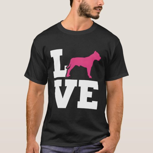 Pit Bull-Liebe T-Shirt (Vorderseite)