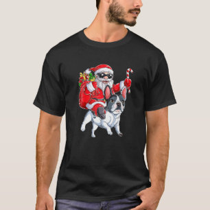 Pit Bull Lover, Santa Riding Dog Ugly Weihnachten T-Shirt