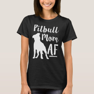 Pit Bull Mama Af Womens Dog Pitbull Angepasst Scoo T-Shirt
