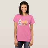Pit Bull Mama - Gelb & Grau T-Shirt (Vorne ganz)