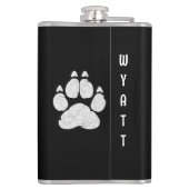 Pit Bull-Mama | Hund Lover Personalisiert Flachmann (Rückseite)