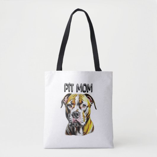 Pit Bull Mama| Hund Lover Tasche (Vorderseite)