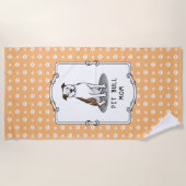 Pit Bull Mama (lt brindle white 3) Hunde Mama Strandtuch (Vorderseite)