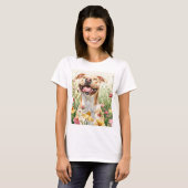 Pit Bull Mama T-Shirt – Wasserfarbe (Vorne ganz)