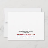 Pit Bull mit Herz Einladung (Rückseite)