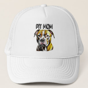 Pit Bull Mutter Hundeliebhaber Truckerkappe
