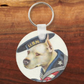 Pit Bull Navy Schlüsselanhänger (Vorderseite)
