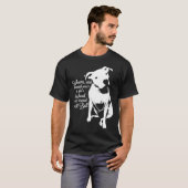 Pit Bull - Nie ein Grubenbull gerettet T-Shirt (Vorne ganz)