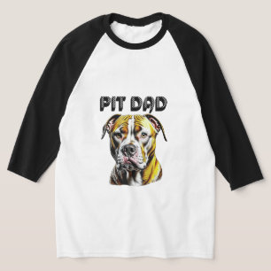 Pit Bull Papa   Hunde Liebhaber  T-Shirt