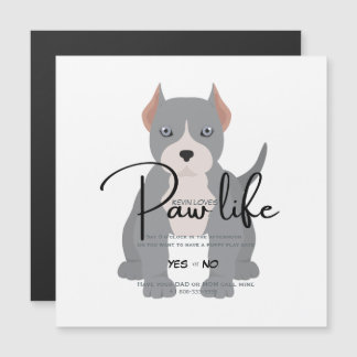 Pit bull paw life play date Einladung