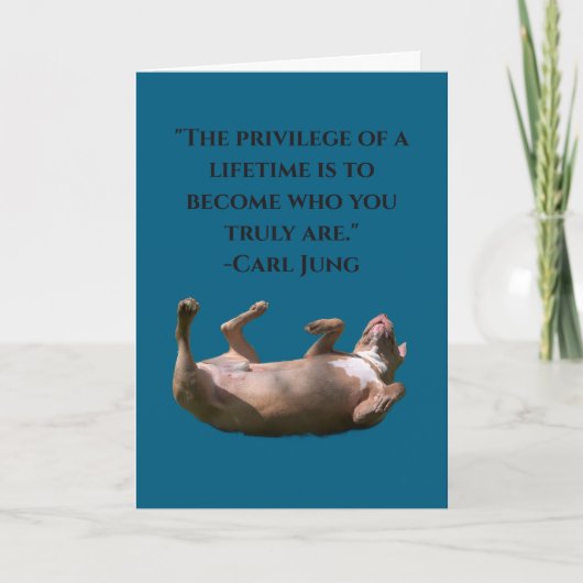 Pit Bull Philosophie Karte (Vorderseite)