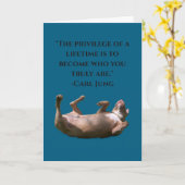 Pit Bull Philosophie Karte (Gelbe Blume)