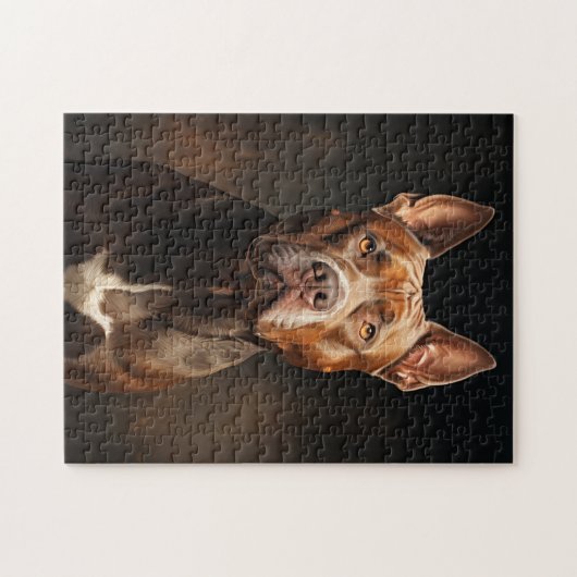 Pit Bull Portrait Puzzle (Horizontal)