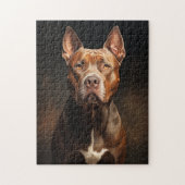 Pit Bull Portrait Puzzle (Vertikal)